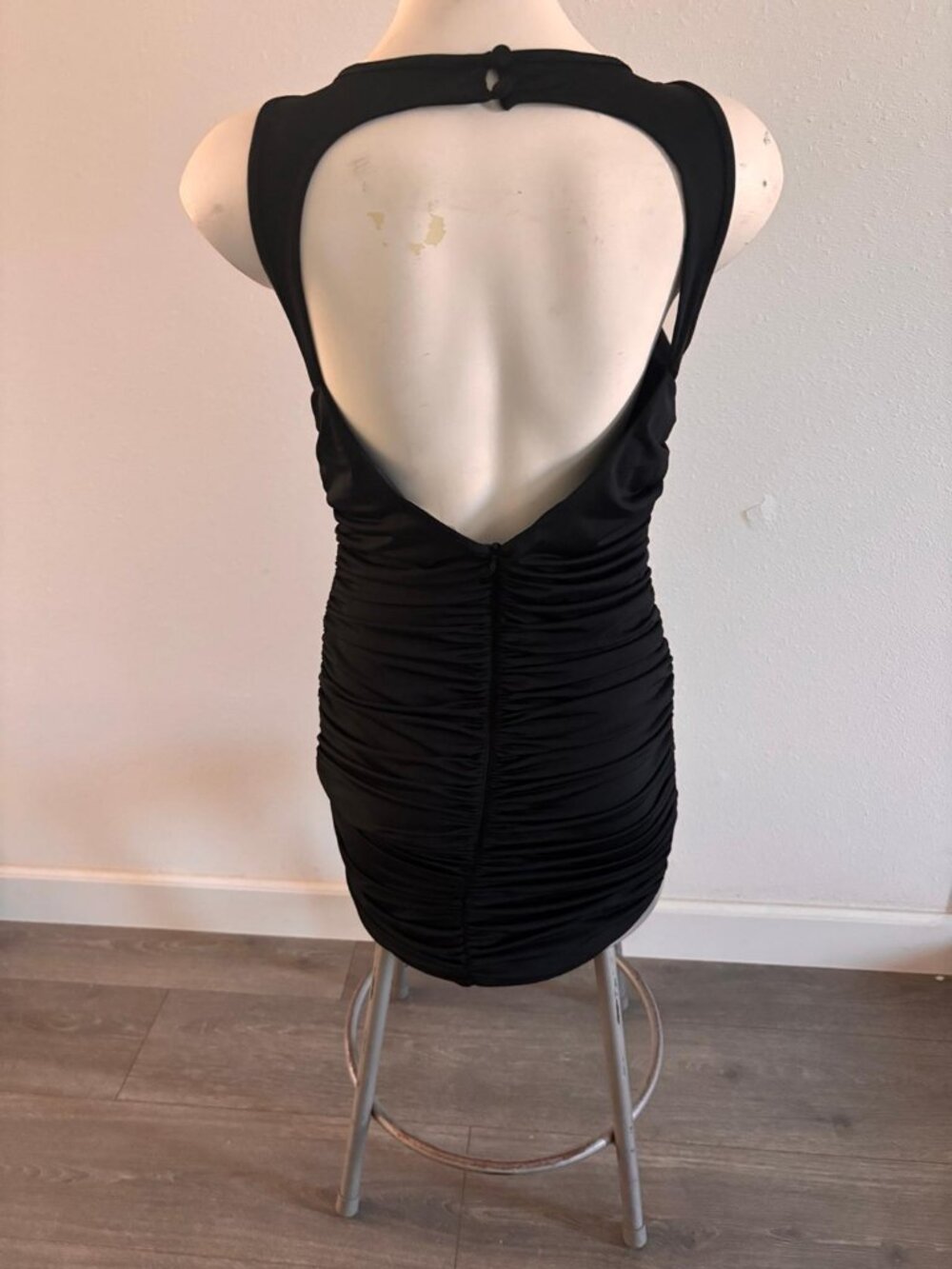 Black Mesh Bodycon Dress